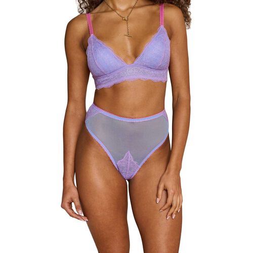 Dora Larsen Eira Lace And Tulle High Waist Knicker